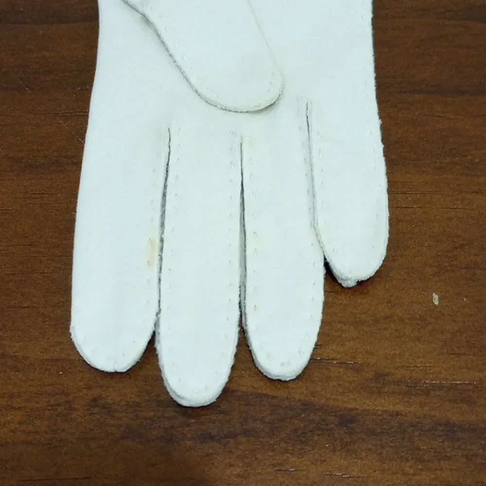 Beaded Wrist Length Evening, Party, Bridal Gloves, 1950s Vintage